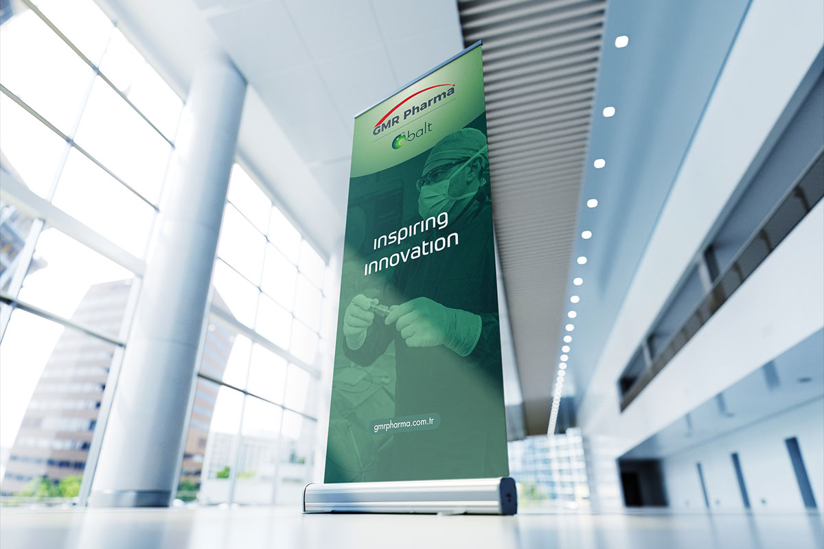 GMR Pharma & Balt Fuar Roll-up Tasarımı